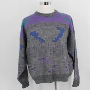 Vintage Mens Wool Blend Sweater L